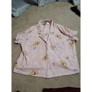Vintage Y2K Pooh Bear Bath Time PJ Top Women's Medium/Large